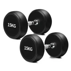 Solid Iron Rubber Coated Dumbbell - Image 6