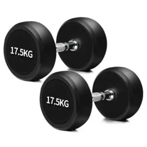 Solid Iron Rubber Coated Dumbbell - Image 7