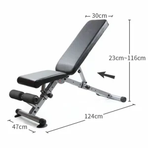 Foldable Utility Bench (Adjustable Back Pad and Seat Pad) - Image 2