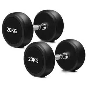 Solid Iron Rubber Coated Dumbbell - Image 8