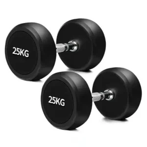 Solid Iron Rubber Coated Dumbbell - Image 10