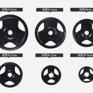 Tri-grip ABS Coated Iron Weight Plates (30mm) - Image 1