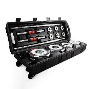 50kg Premium Steel Adjustable 2-in-1 Dumbbell/Barbell - Image 2