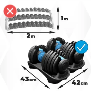 NutroOne Single-Hand Adjustable Dumbbell - From 3 Seconds to 1 Second, Upgraded Classic Bestseller - Image 8