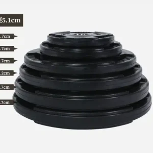Tri-grip ABS Coated Olympic Iron Weight Plates (51mm) - Image 3