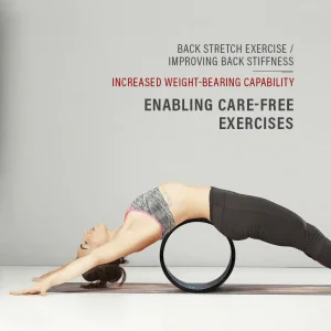 Yoga Wheel with Enhanced Rubber Surface - Image 3