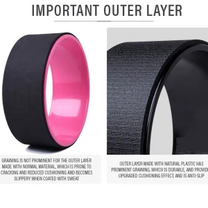 Yoga Wheel with Enhanced Rubber Surface - Image 6