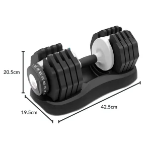 NutroOne Upgraded 3 Sec Adjustable Dumbbell (Durable Metallic Weight Plates) - Image 6