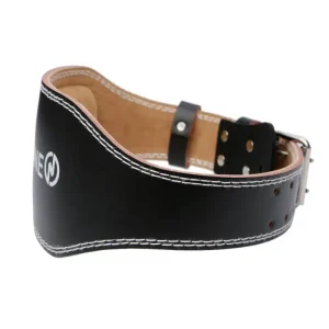 Advanced Leather Weightlifting Belt with Back Supporting Soft Pad (Black Edition) - Image 3