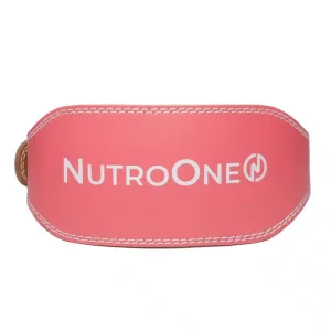 Advanced Leather Weightlifting Belt with Back Supporting Soft Pad (Pink Edition) - Image 4