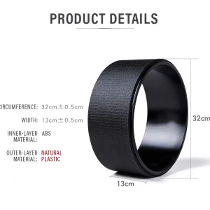 Yoga Wheel with Enhanced Rubber Surface - Image 9
