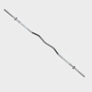 Curled Barbell | Diameter 25mm (Including barbell locks x 2) – 1.2m/1.5m - Image 1