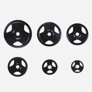 Tri-grip ABS Coated Olympic Iron Weight Plates (51mm) - Image 1