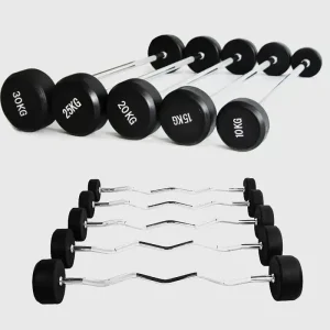 Fixed Weight Curl / Straight Barbell Set - Image 2
