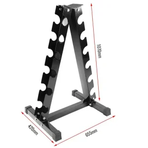 Dumbbell Rack 6 Holder Set (Rack Only, Dumbbell Set 50kg, 60kg, 70kg & 105kg) - Image 3