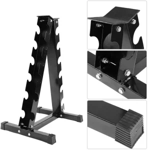 Dumbbell Rack 6 Holder Set (Rack Only, Dumbbell Set 50kg, 60kg, 70kg & 105kg) - Image 5