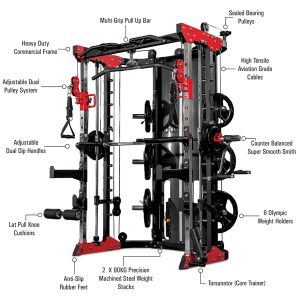 Smith Multi-Functional Trainer Machine - Professional - Image 2