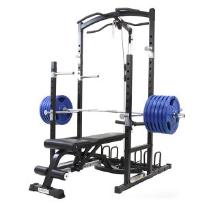 Monster Squat Stand with 2-In-1 LAT Bar - Image 3