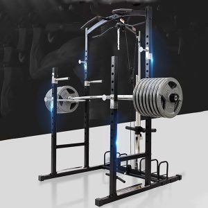 Monster Squat Stand with 2-In-1 LAT Bar - Image 5