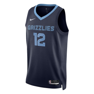 Memphis Grizzlies Nike Icon Edition Swingman Jersey - Navy - Ja Morant - Unisex - Image 1