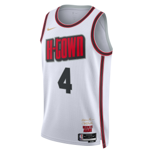 Houston Rockets Nike City Edition Swingman Jersey 2024 - White - Jalen Green - Unisex - Image 2