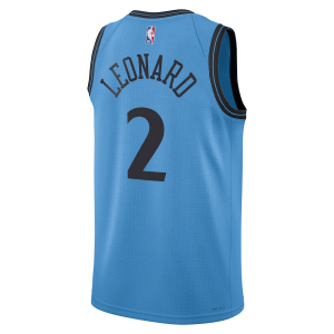 LA Clippers Nike City Edition Swingman Jersey 2024 - Blue - Kawhi Leonard - Unisex - Image 3