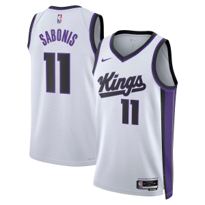Sacramento Kings Nike Association Edition Swingman Jersey - White - Domantas Sabonis - Unisex - Image 1