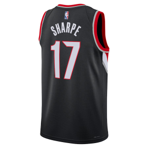 Portland Trail Blazers Nike Icon Edition Swingman Jersey - Black - Shaedon Sharpe - Unisex - Image 2