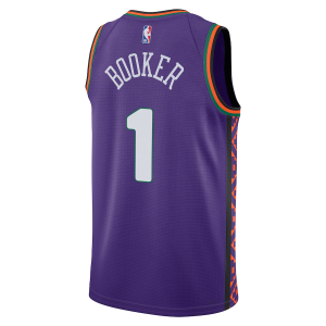 Phoenix Suns Nike City Edition Swingman Jersey 2024 - Purple - Devin Booker - Unisex - Image 2