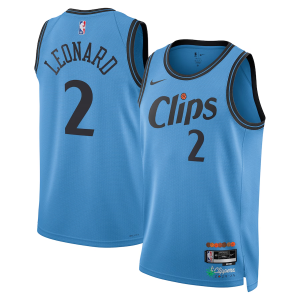 LA Clippers Nike City Edition Swingman Jersey 2024 - Blue - Kawhi Leonard - Unisex - Image 1
