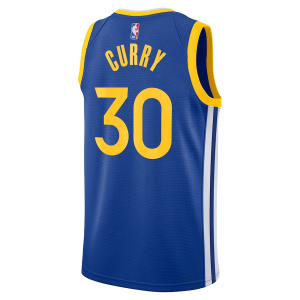 Golden State Warriors Nike Icon Edition Swingman Jersey - Royal - Stephen Curry - Unisex - Image 2