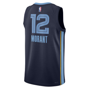 Memphis Grizzlies Nike Icon Edition Swingman Jersey - Navy - Ja Morant - Unisex - Image 2